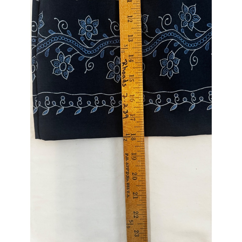 Vintage 90s DBY Floral Navy Cottagecore Coquette 2-Piece Mini Skirt Set Size 3/4 - Picture 8 of 8